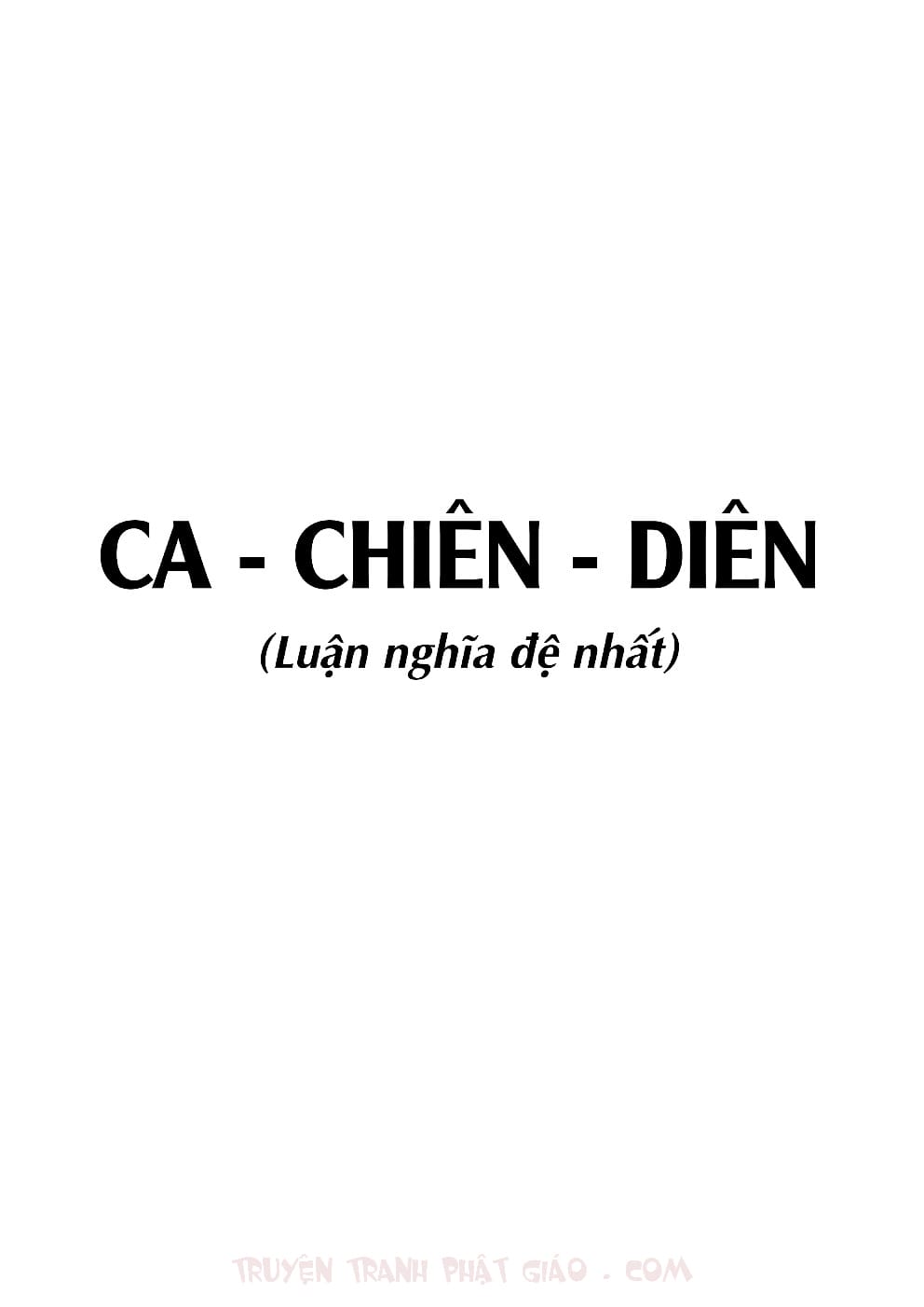 Thập Đại Đệ Tử - Ca Chiên Diên