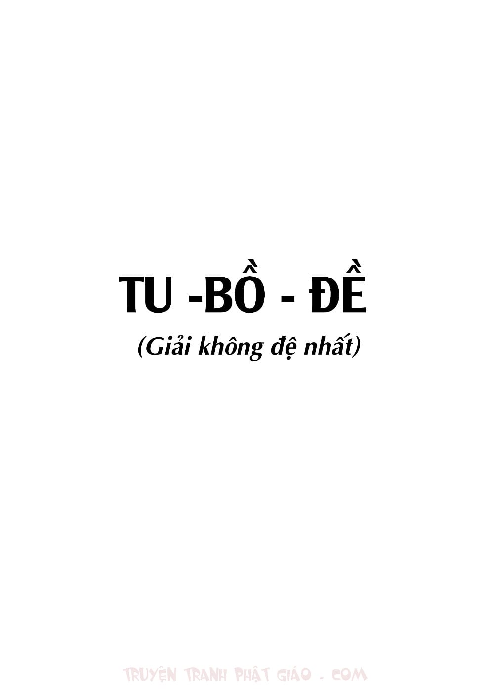 Thập Đại Đệ Tử - Tu Bồ Đề