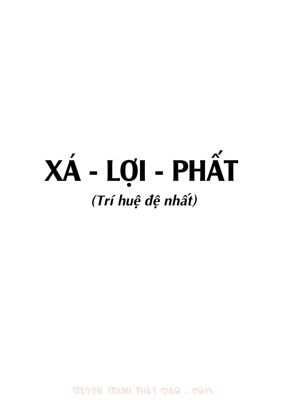 Thập Đại Đệ Tử - Xá Lợi Phất