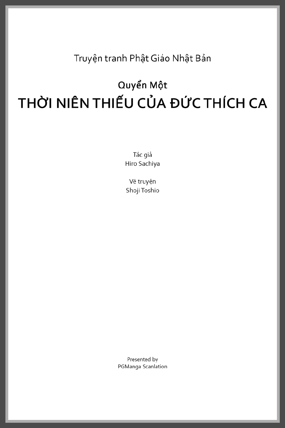 Lịch Sử Đức Phật - Tập 1 - Thời Niên Thiếu