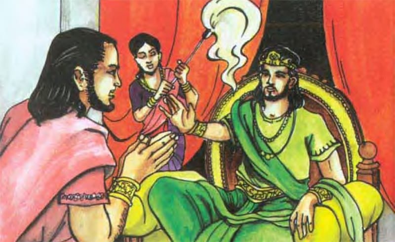 Bhaggavā bày tỏ lòng biết ơn đối với nhà vua