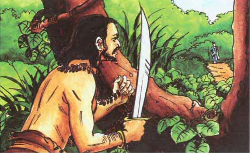 Angulimāla sẵn sàng tấn công người mẹ của mình