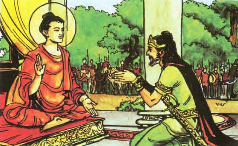 Vua Pasenadi viếng thăm Đức Phật