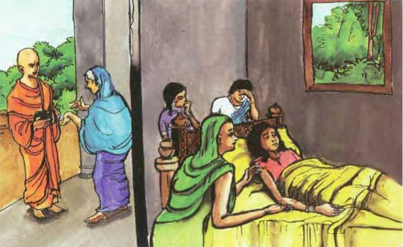 Angulimāla Thera hối tiếc khi không giúp được các sản phụ