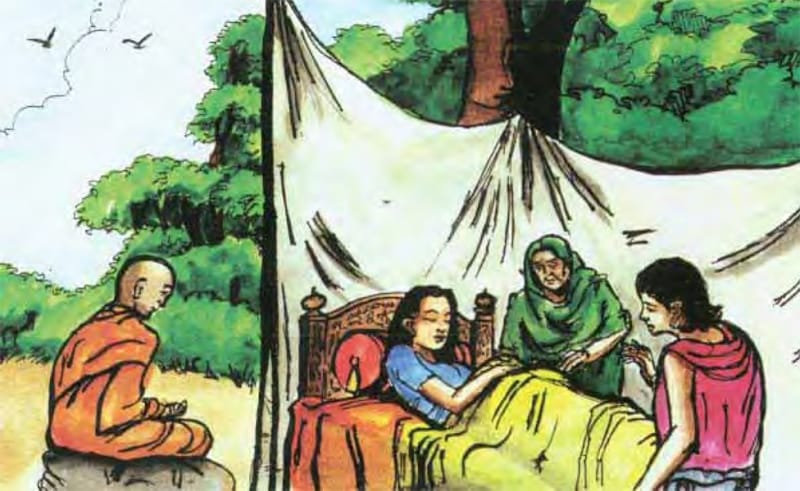 Angulimāla Thera niệm Kinh hộ sản