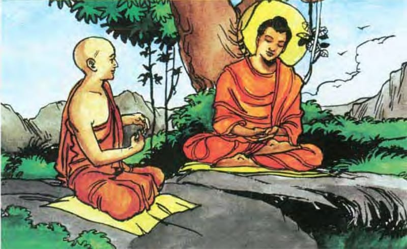 A la hán Angulimāla tu tập để nương tựa với Pháp bảo