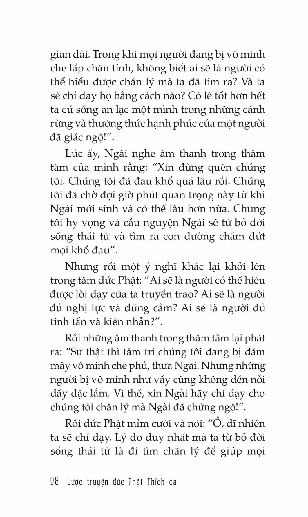 Lược Truyện Đức Phật Thích Ca