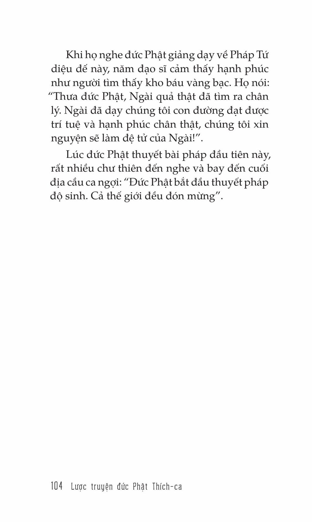Lược Truyện Đức Phật Thích Ca