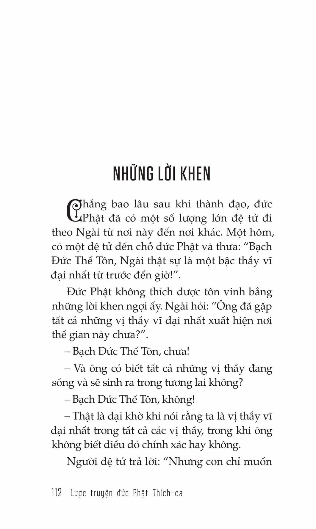 Lược Truyện Đức Phật Thích Ca