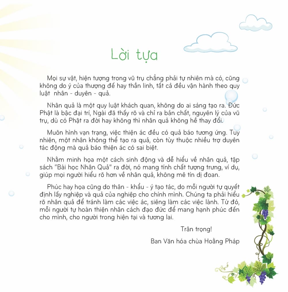 Bài Học Nhân Quả