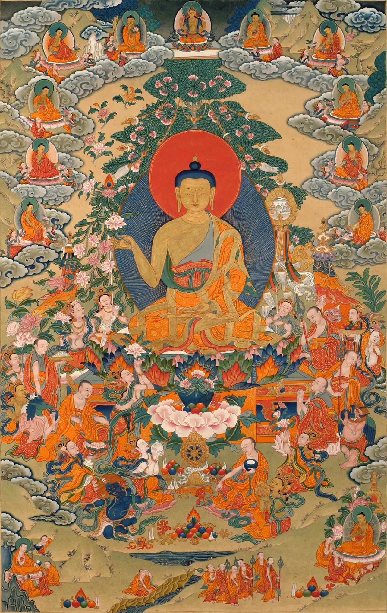 The Life of the Buddha - Tibetan - The Three Turnings of the Wheel of Dharma