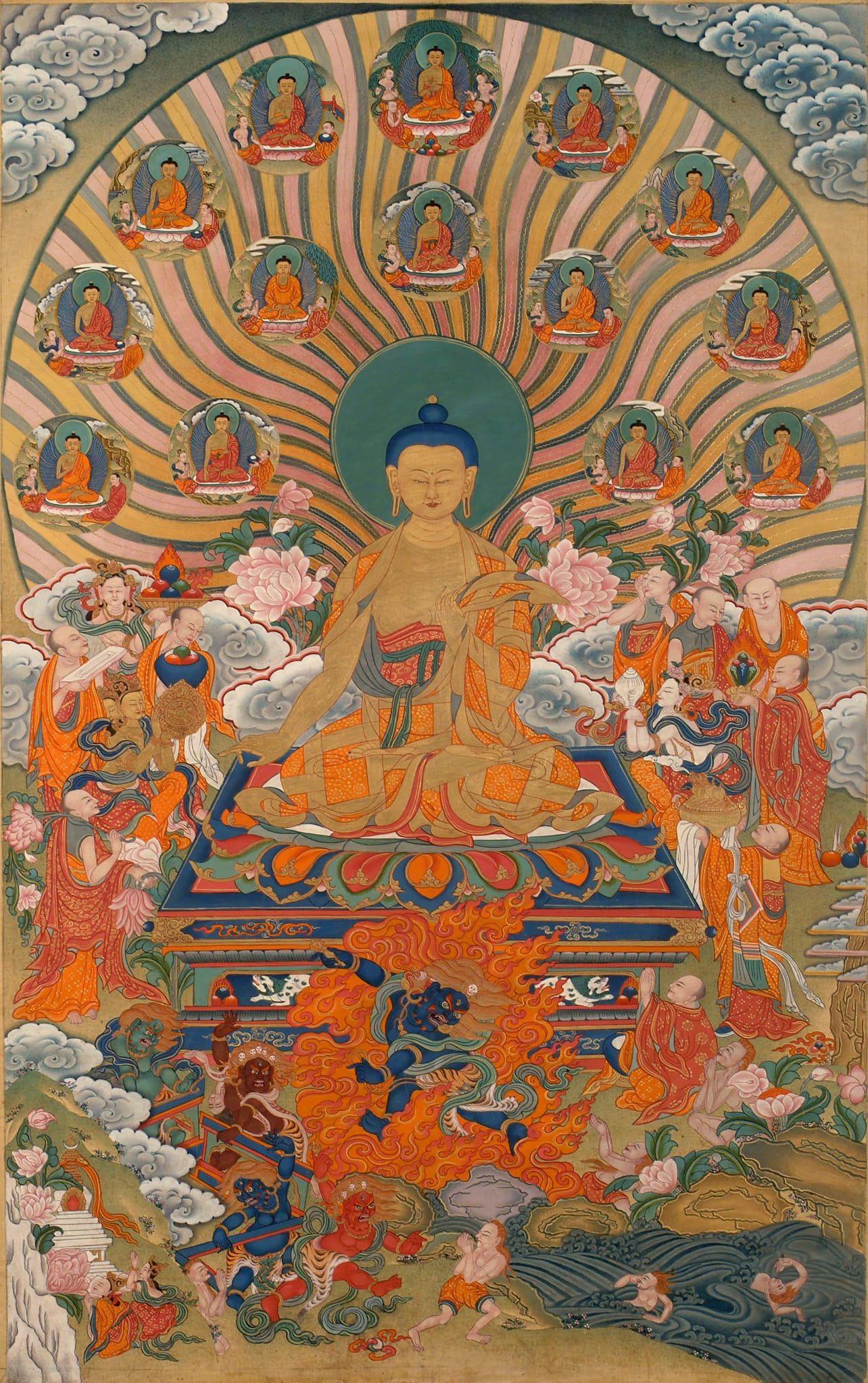 The Life of the Buddha - Tibetan - The Display of Miracles